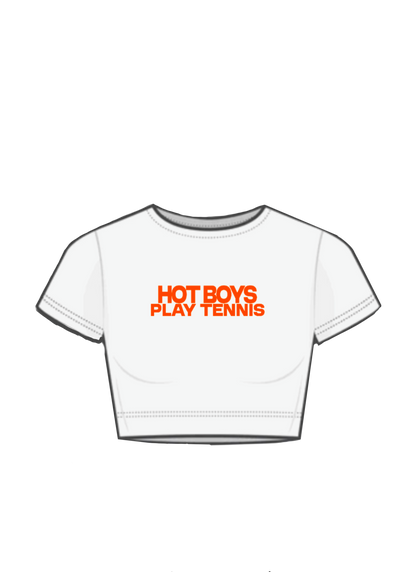 hot boys play tennis baby tee